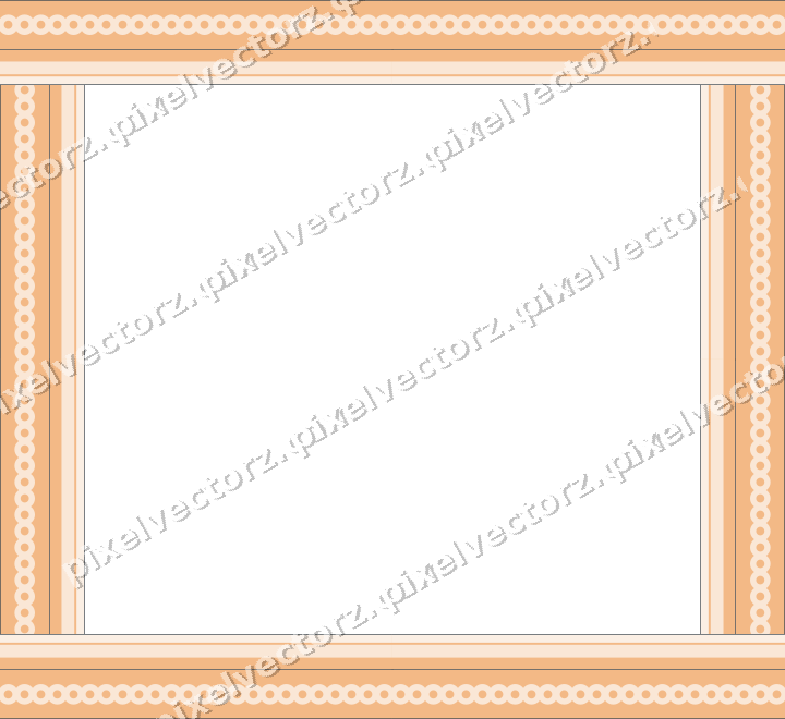 Dekorativer Bilderrahmen in Blau und Orange mit Ringkette