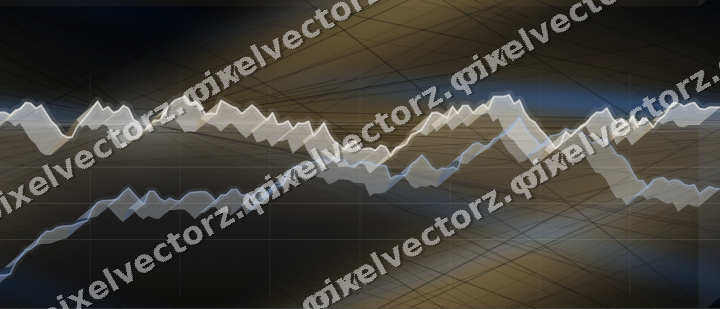 Nahtloser Neon Diagramm Hintergrund in Blau und Bernstein