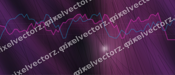 Nahtloser Neon Diagramm Hintergrund in Magenta und Violett