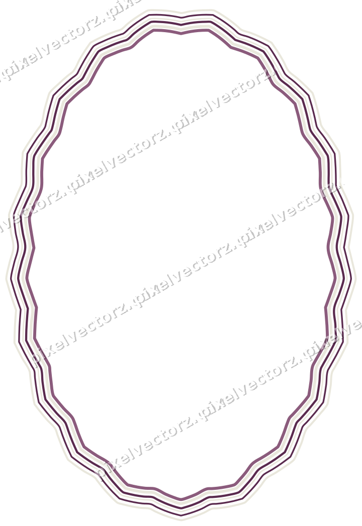 Dekorativer Zierrahmen in Dunkelmagenta und Limette mit Oval