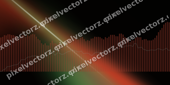 Leuchtender Neon Diagramm Hintergrund in Rot und Orange