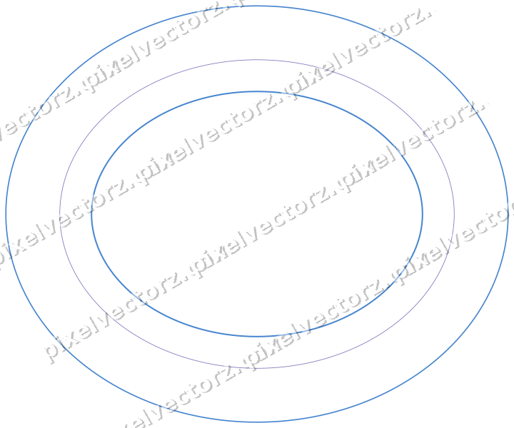 Dekorativer Zierrahmen in Blau und Türkis mit Oval