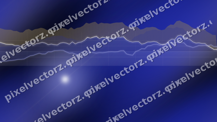 Nahtloser Neon Diagramm Hintergrund in Blau und Bernstein