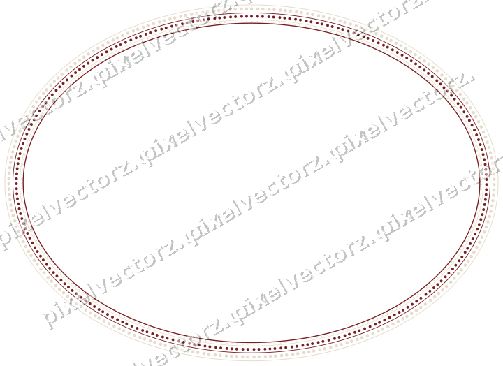 Dekorativer Zierrahmen in Dunkelrot und Dunkelgrün mit Oval