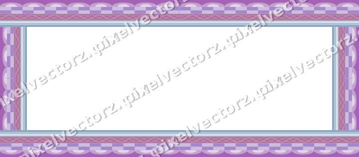 Dekorativer Bilderrahmen in Violett und Blau mit Schuppen