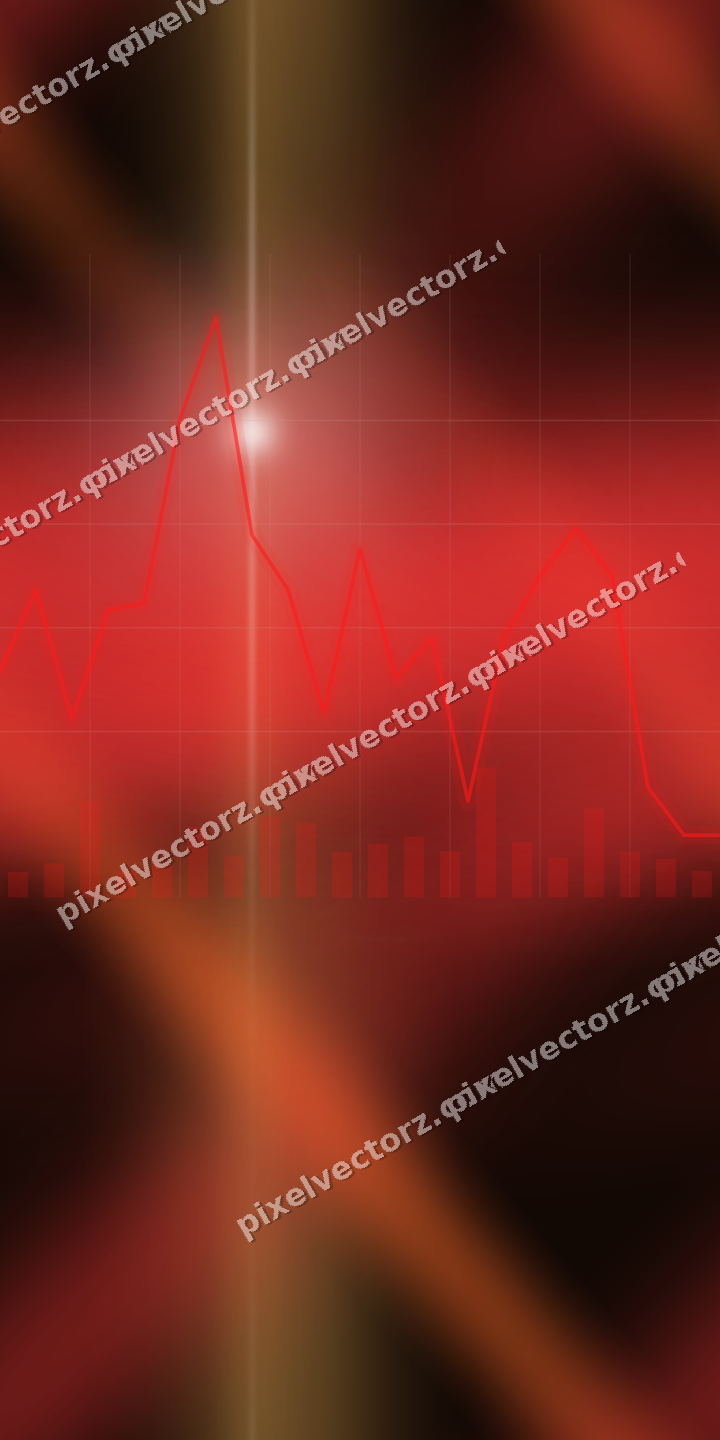 Nahtloser Neon Diagramm Hintergrund in Rot und Orange