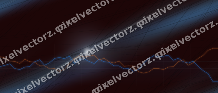 Nahtloser Neon Diagramm Hintergrund in Blau und Rot