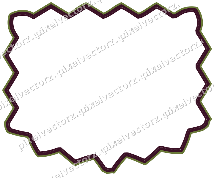 Dekorativer Zierrahmen in Limette und Rosa mit Tafel und Zackenrand