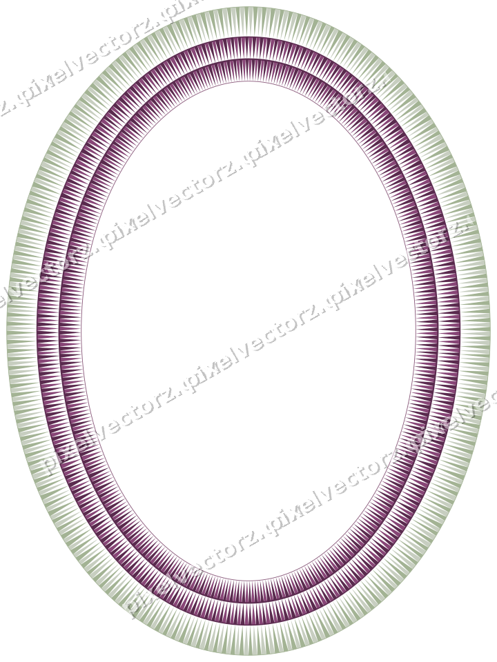 Dekorativer Zierrahmen in Dunkelmagenta und Limette mit Oval
