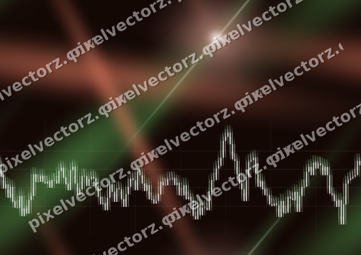 Nahtloser Neon Diagramm Hintergrund in Rot und Orange