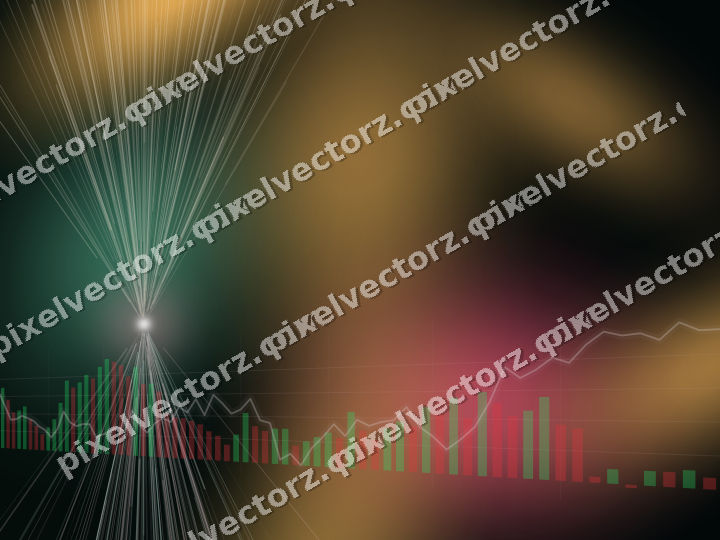 Leuchtender Neon Diagramm Hintergrund in Rosa und Bernstein