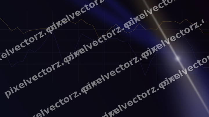 Leuchtender Neon Diagramm Hintergrund in Blau und Bernstein