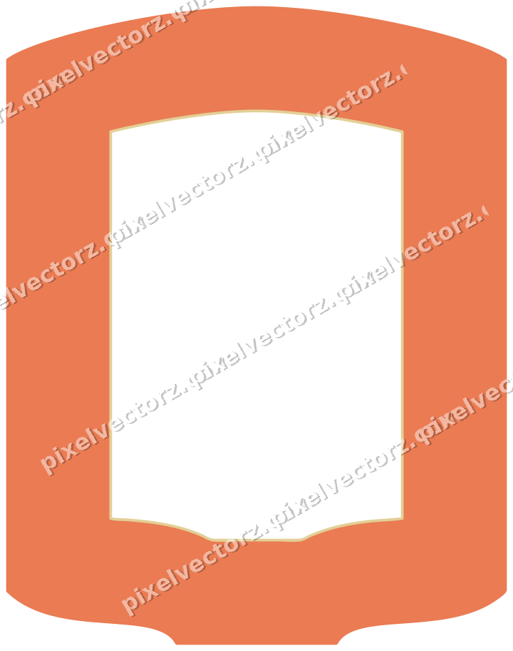 Dekorativer Zierrahmen in Rot und Orange mit Tafel und Spitzbogen