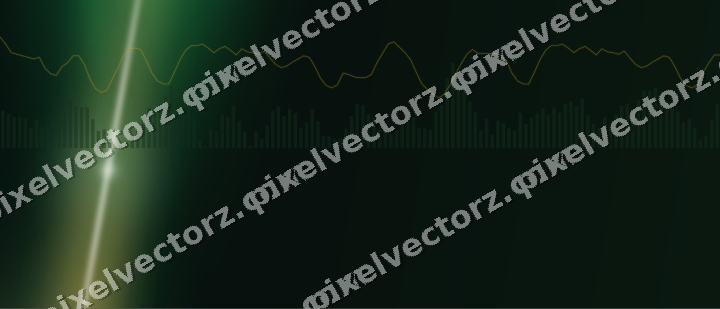 Leuchtender Neon Diagramm Hintergrund in Grün und Bernstein