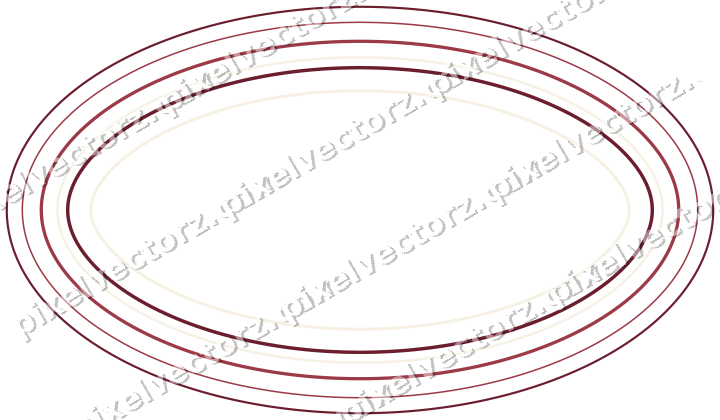 Dekorativer Zierrahmen in Dunkelrosa und Rot mit Oval