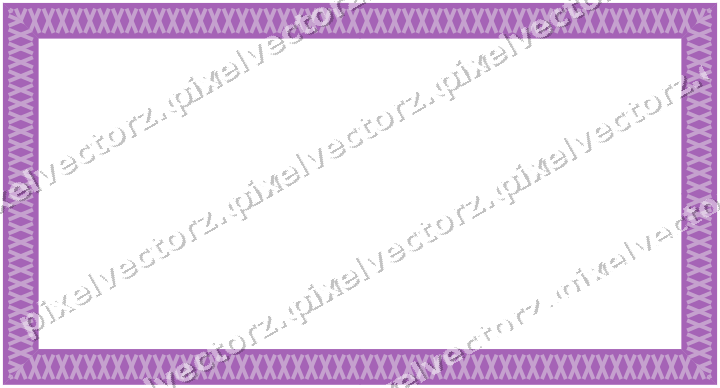 Dekorativer Bilderrahmen in Violett und Blau mit Kreuzband
