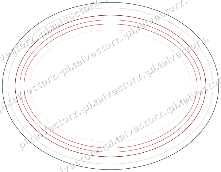 Dekorativer Zierrahmen in Dunkelrot und Dunkelgrün mit Oval