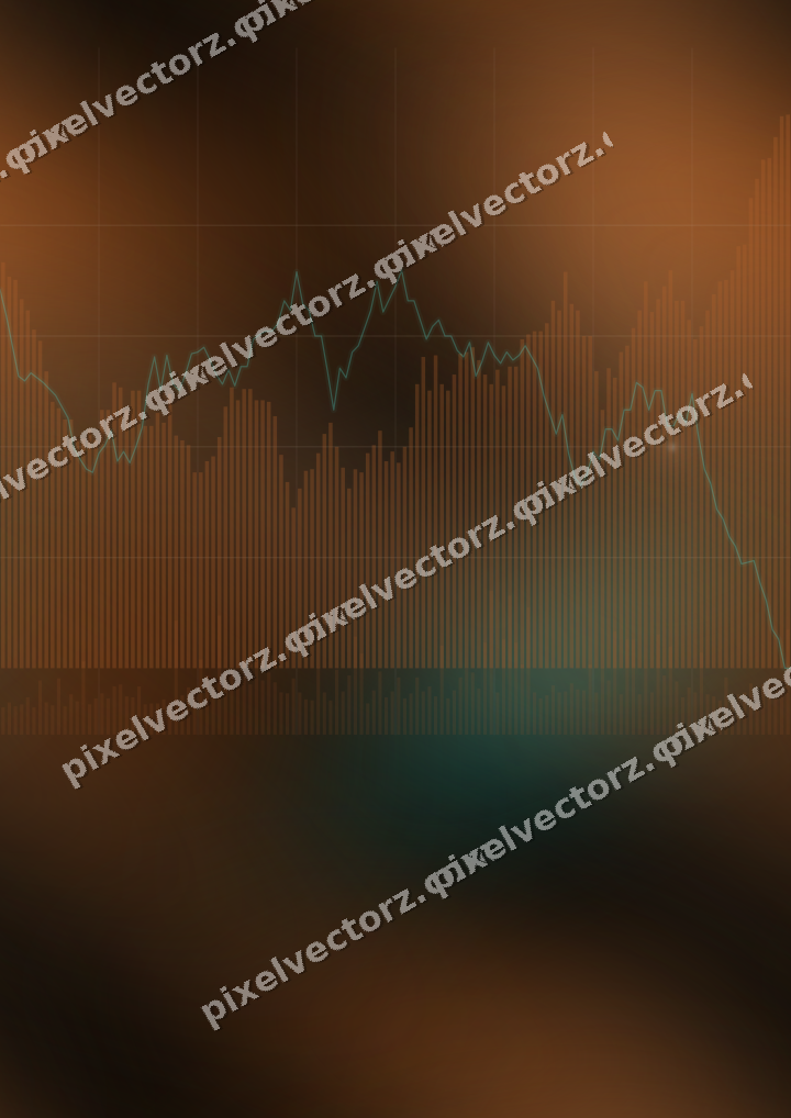 Nahtloser Neon Diagramm Hintergrund in Orange und Petrol