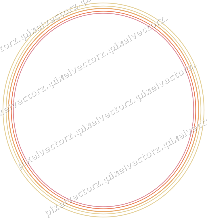 Dekorativer Zierrahmen in Rot und Orange mit Oval