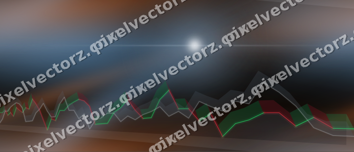 Nahtloser Neon Diagramm Hintergrund in Blau und Orange