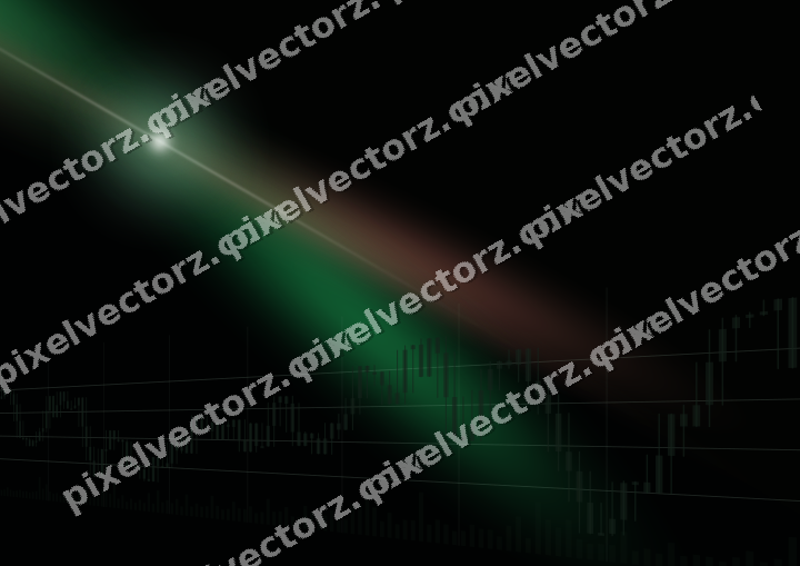 Leuchtender Neon Diagramm Hintergrund in Grün und Rot
