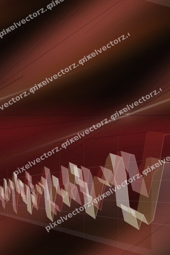 Nahtloser Neon Diagramm Hintergrund in Rot und Bernstein