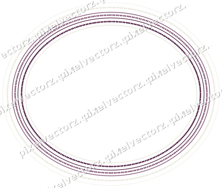 Dekorativer Zierrahmen in Dunkelmagenta und Limette mit Oval