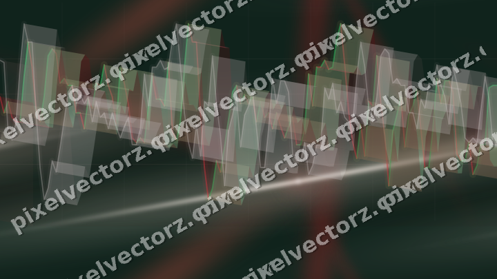 Nahtloser Neon Diagramm Hintergrund in Dunkelrot und Dunkelgrün