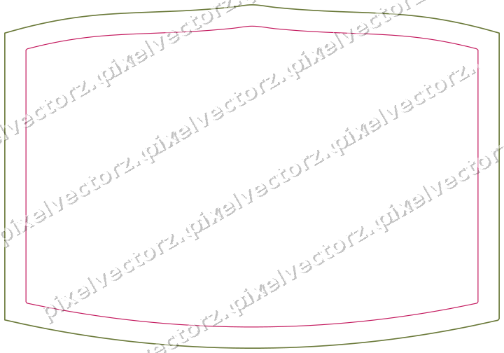 Dekorativer Zierrahmen in Limette und Rosa mit Tafel und Eselsrücken