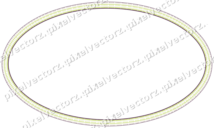 Dekorativer Zierrahmen in Dunkelmagenta und Limette mit Oval