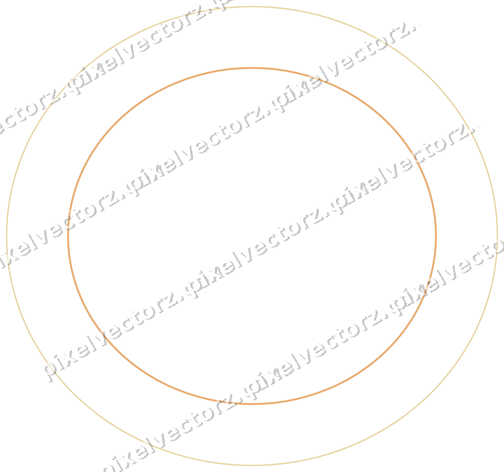 Dekorativer Zierrahmen in Rot und Orange mit Oval