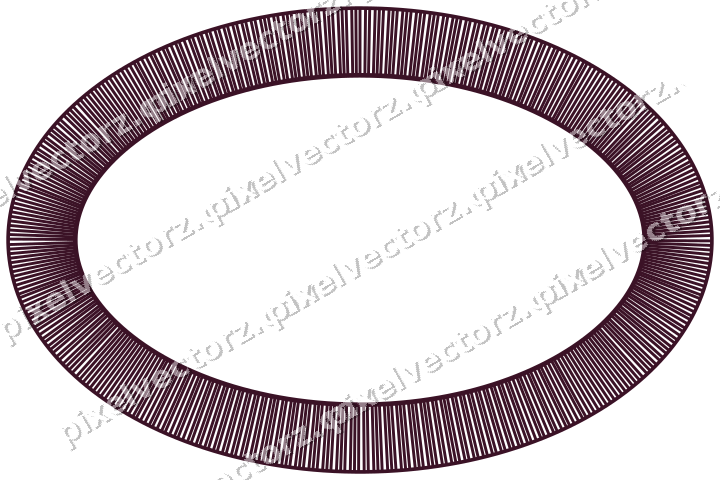 Dekorativer Zierrahmen in Limette und Rosa mit Oval und Schraffur