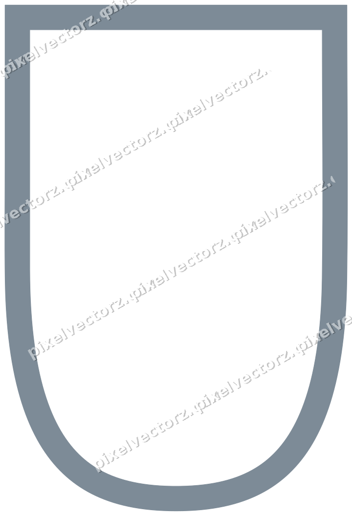 Dekorativer Zierrahmen in Blau und Orange mit Wappen und Volles Band