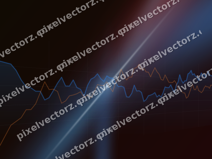 Leuchtender Neon Diagramm Hintergrund in Blau und Rot