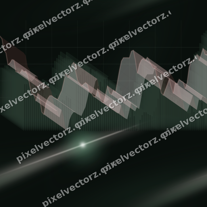 Nahtloser Neon Diagramm Hintergrund in Dunkelgrün und Rot