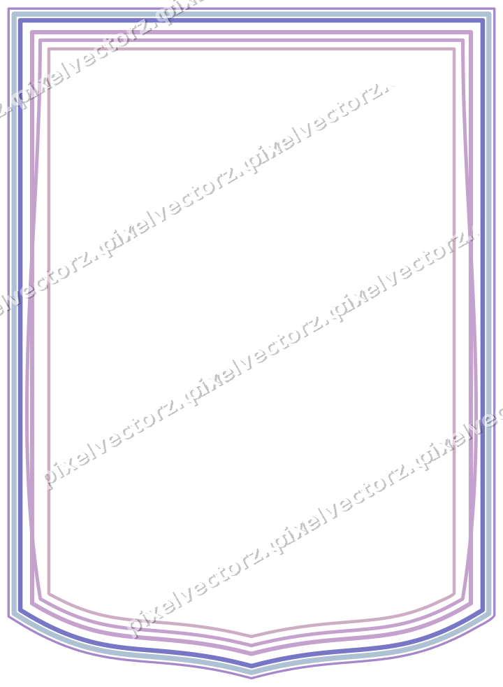 Dekorativer Zierrahmen in Violett und Blau mit Tafel