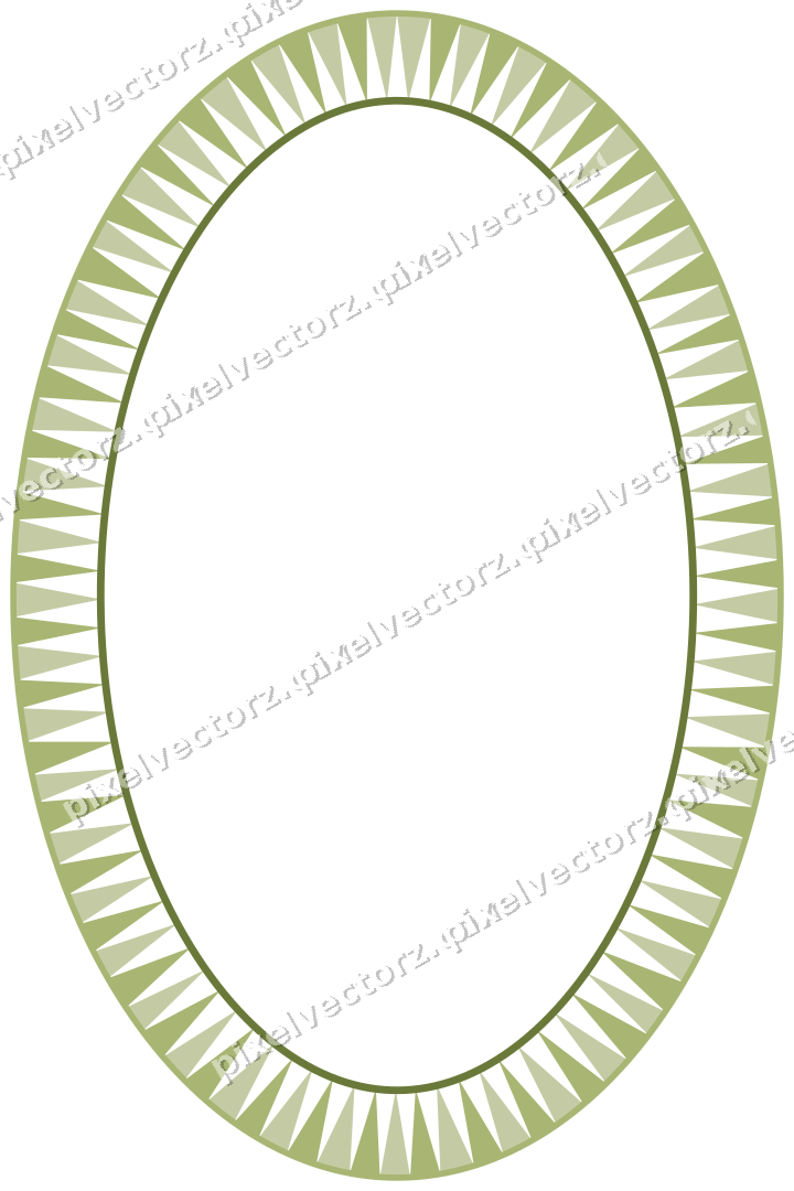 Dekorativer Zierrahmen in Limette und Rosa mit Oval und Zahnschnitt