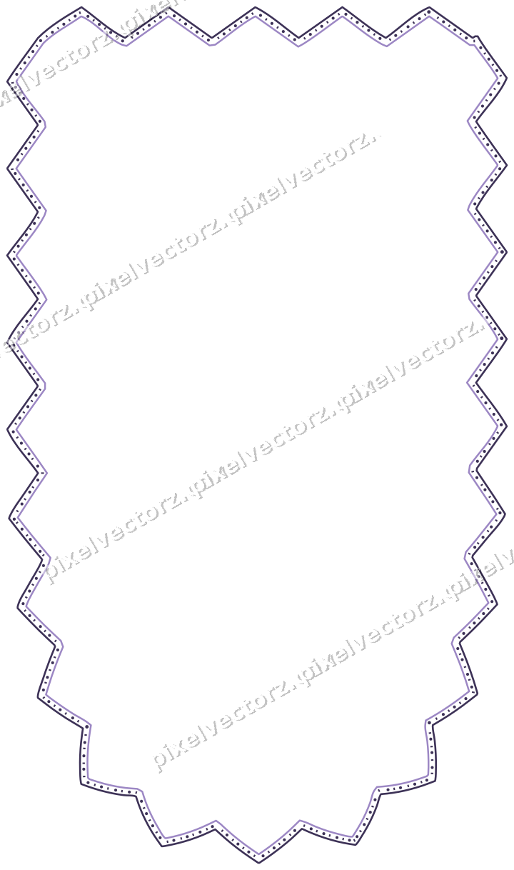 Dekorativer Zierrahmen in Bernstein und Violett mit Wappen