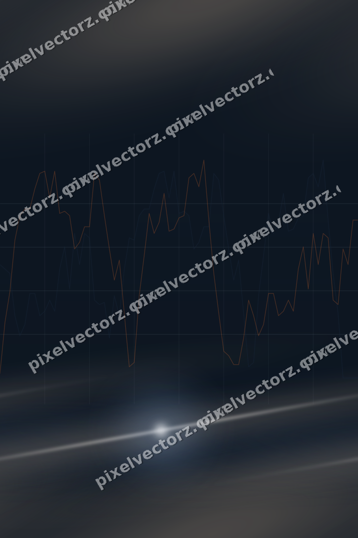 Nahtloser Neon Diagramm Hintergrund in Dunkelblau und Orange