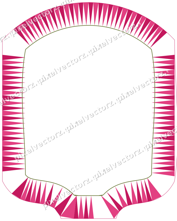 Dekorativer Zierrahmen in Limette und Rosa mit Tafel und Rundbogen