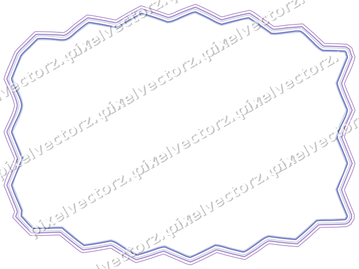 Dekorativer Zierrahmen in Violett und Blau mit Tafel und Rundbogen