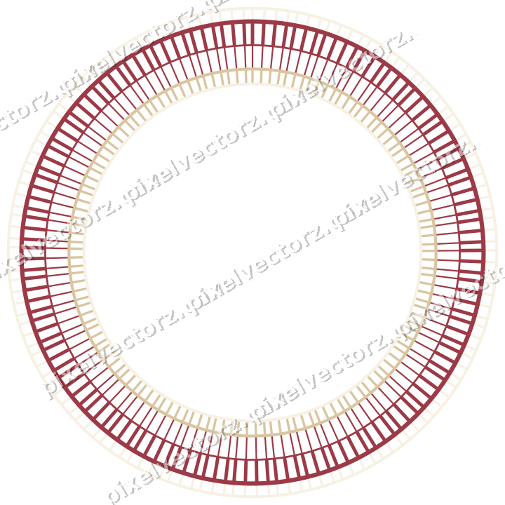 Dekorativer Zierrahmen in Dunkelrosa und Rot mit Oval und Schraffur