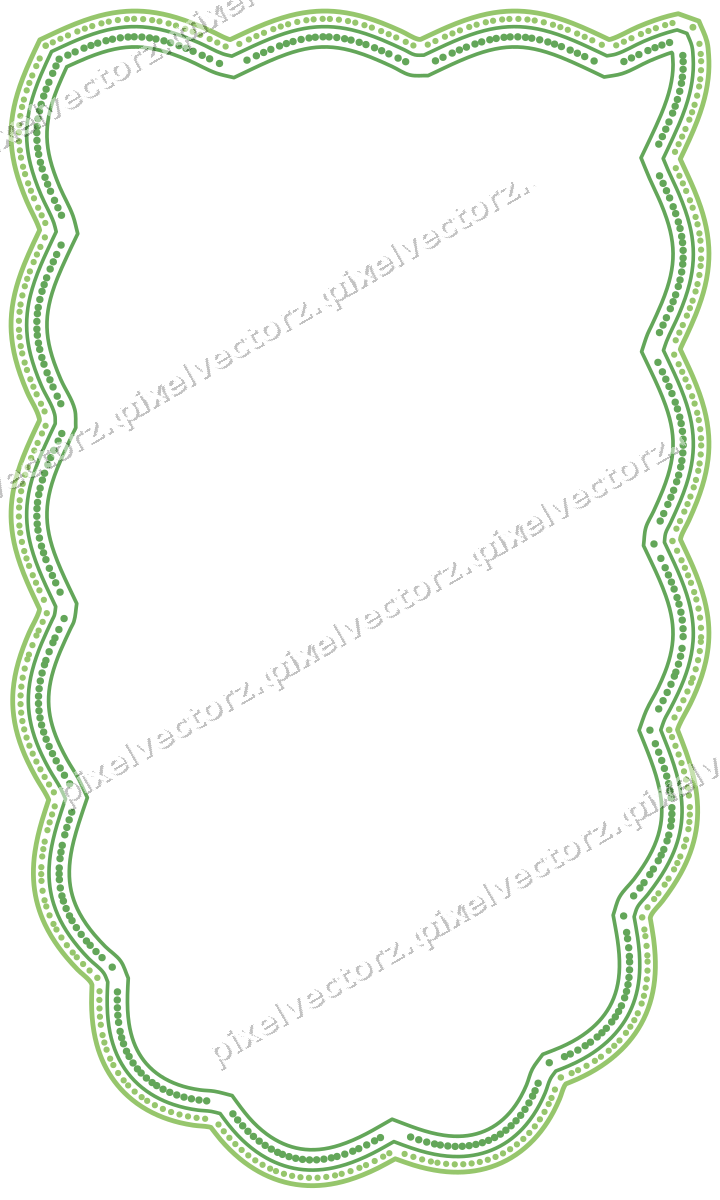 Dekorativer Zierrahmen in Limette und Gelb mit Wappen und Lappenrand