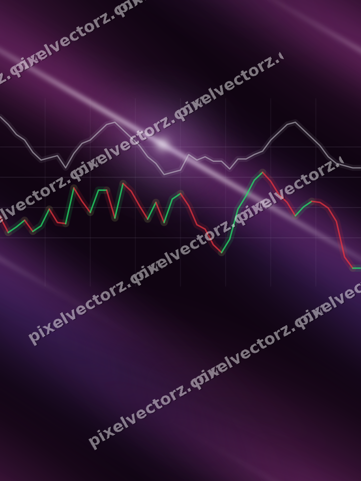 Nahtloser Neon Diagramm Hintergrund in Violett und Blau