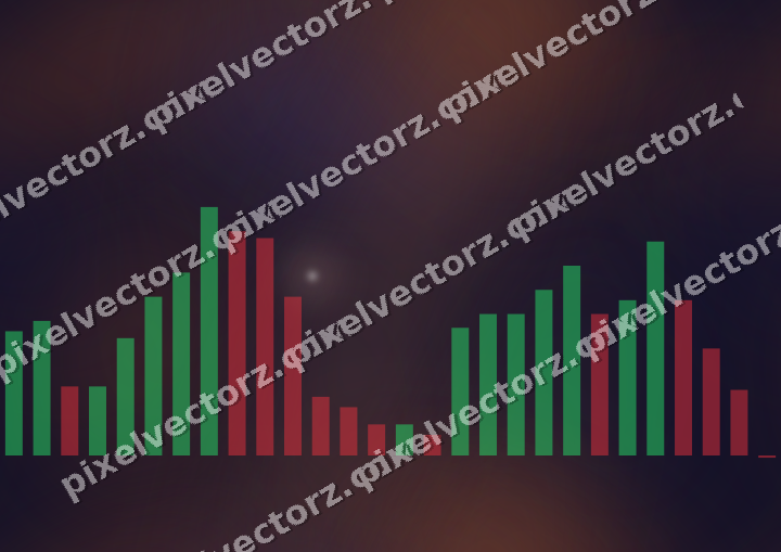 Nahtloser Neon Diagramm Hintergrund in Orange und Blau