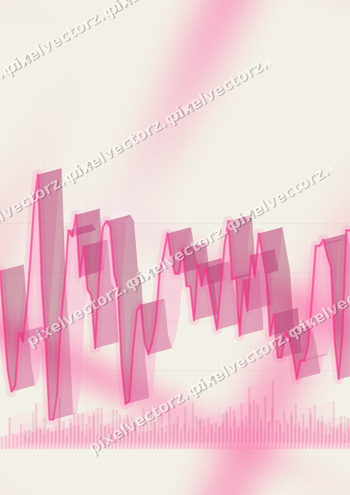 Nahtloser Pastell Diagramm Hintergrund in Rosa und Orange