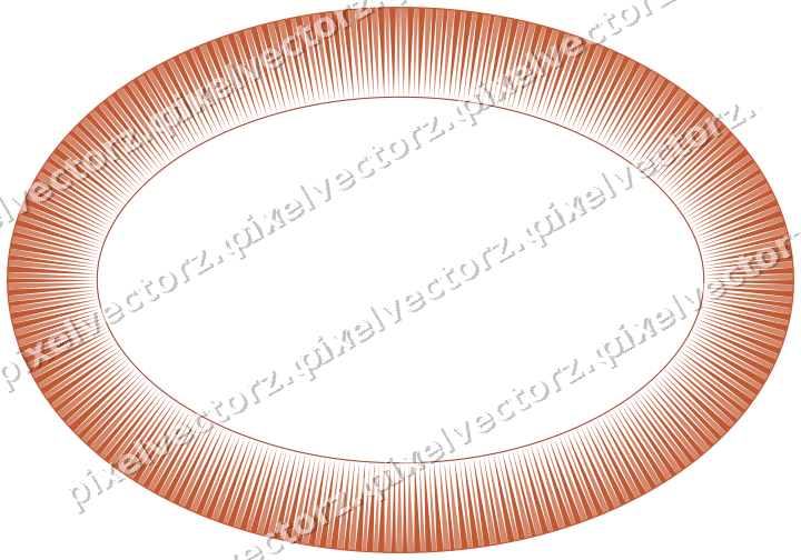 Dekorativer Zierrahmen in Orange und Bernstein mit Oval