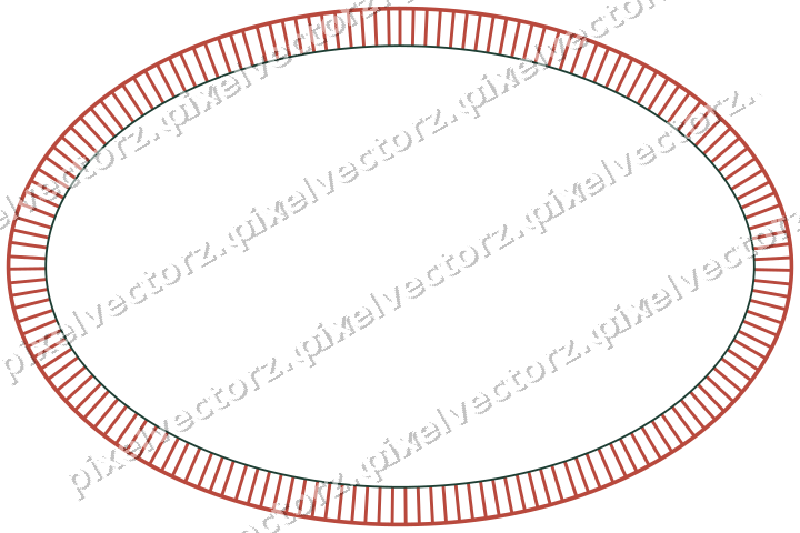 Dekorativer Zierrahmen in Dunkelrot und Dunkelgrün mit Oval