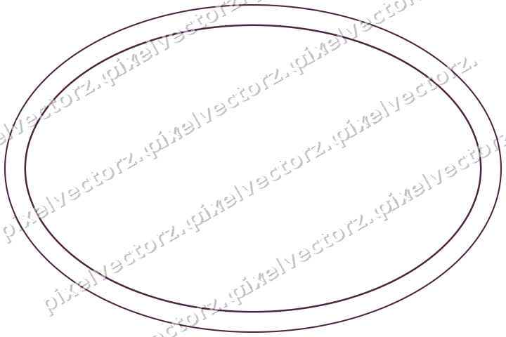 Dekorativer Zierrahmen in Dunkelmagenta und Limette mit Oval