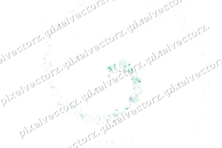 Nahtlose Glitzerspirale in Grün und Petrol auf transparentem Grund